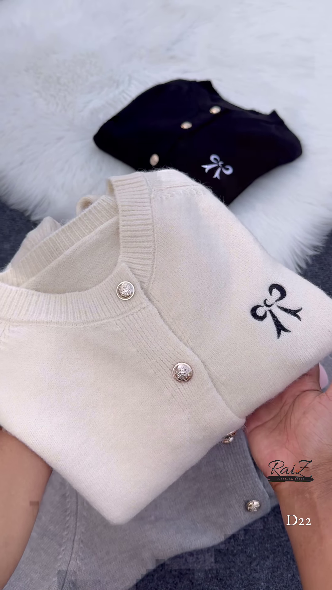 Chic Girls' Polyester Blend Collared Neck Sweater - Image 4