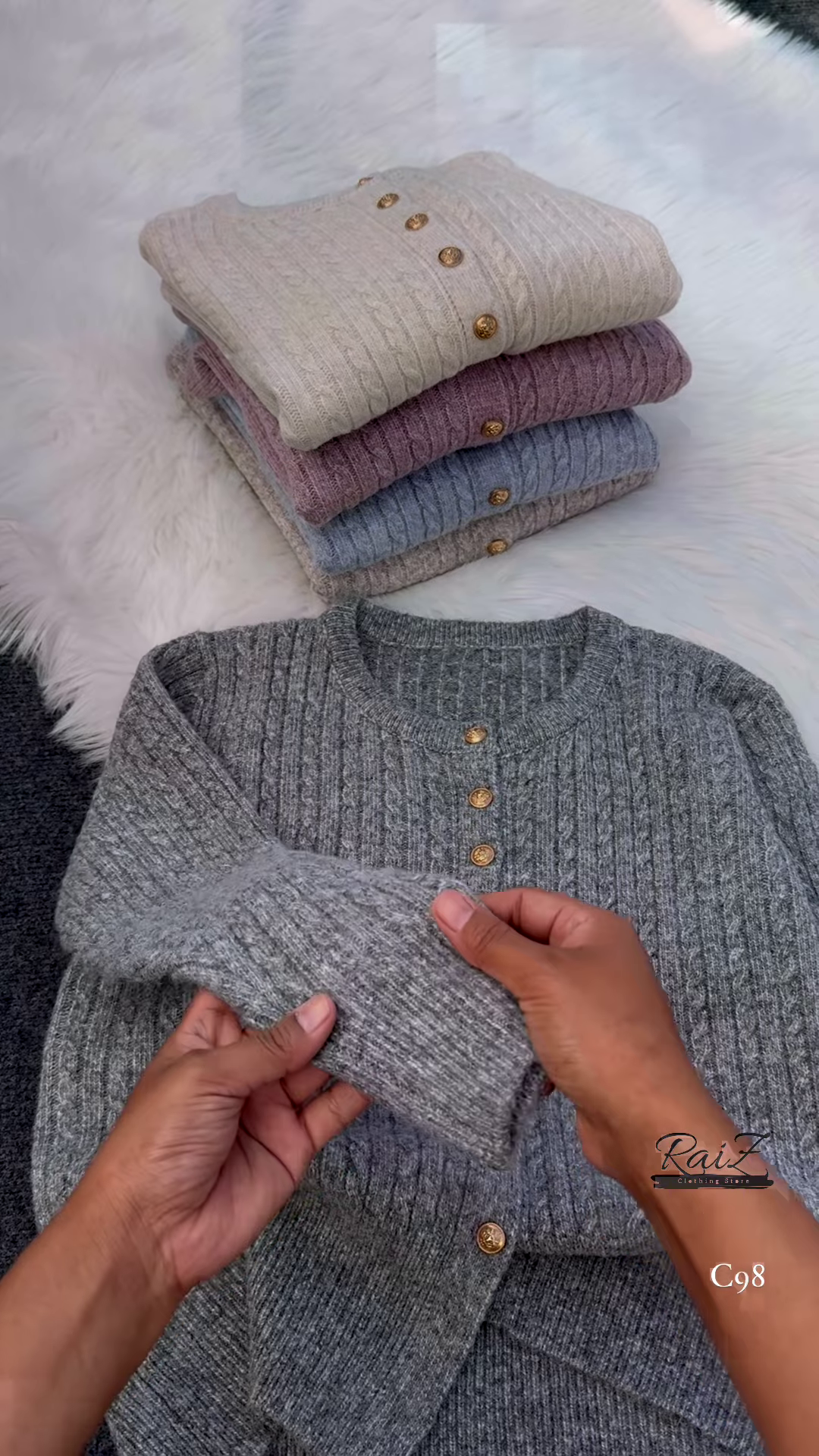 Elegant Cable Knit Cardigans – Cozy Texture and Timeless Design - Image 8