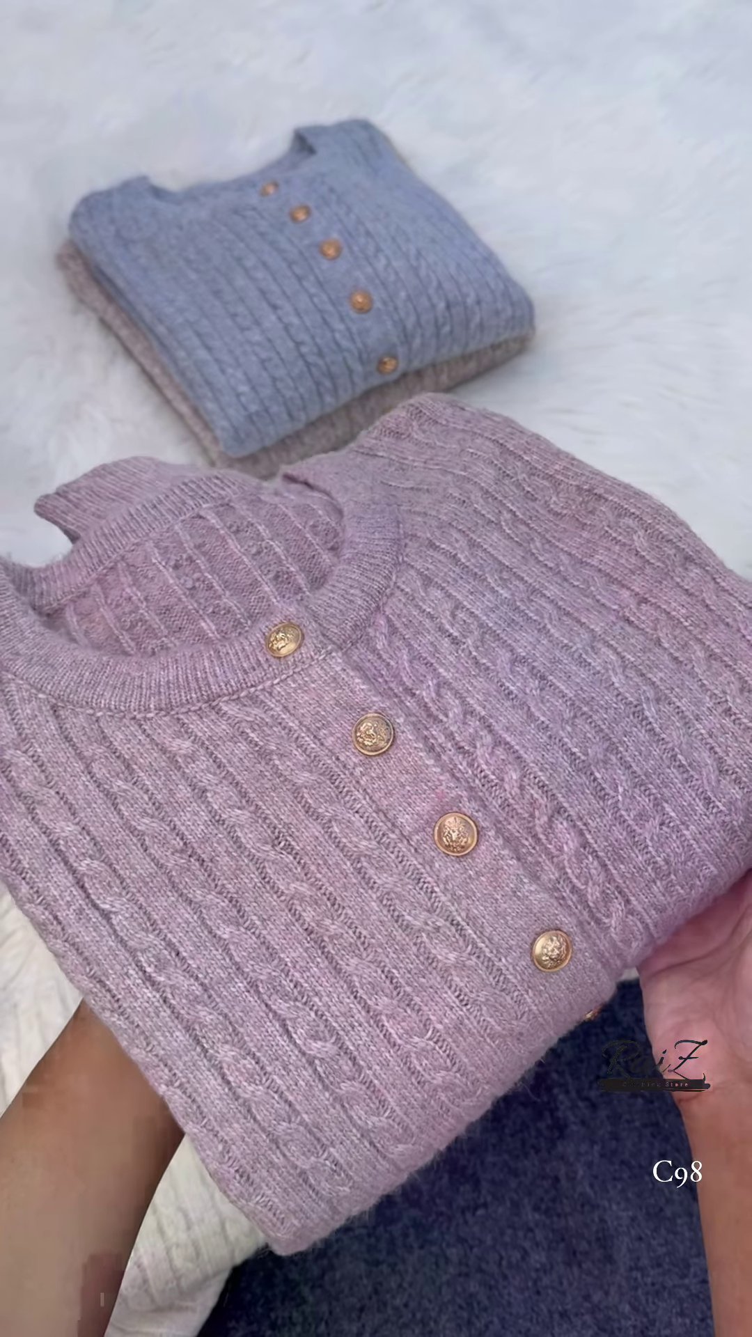 Elegant Cable Knit Cardigans – Cozy Texture and Timeless Design - Image 6