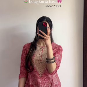 Ethnic Printed Long Kurta – Graceful Everyday Elegance