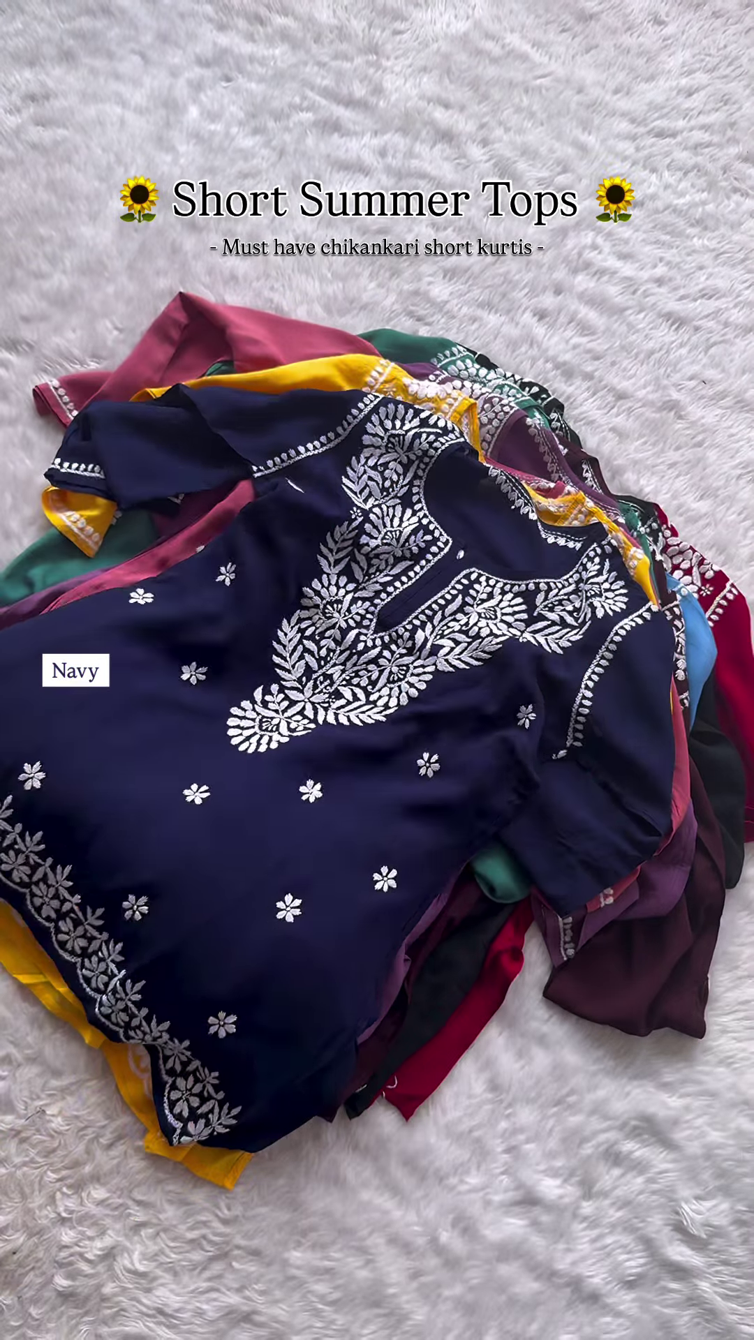 Chikankari Short Kurti – Breezy Summer Elegance - Image 2