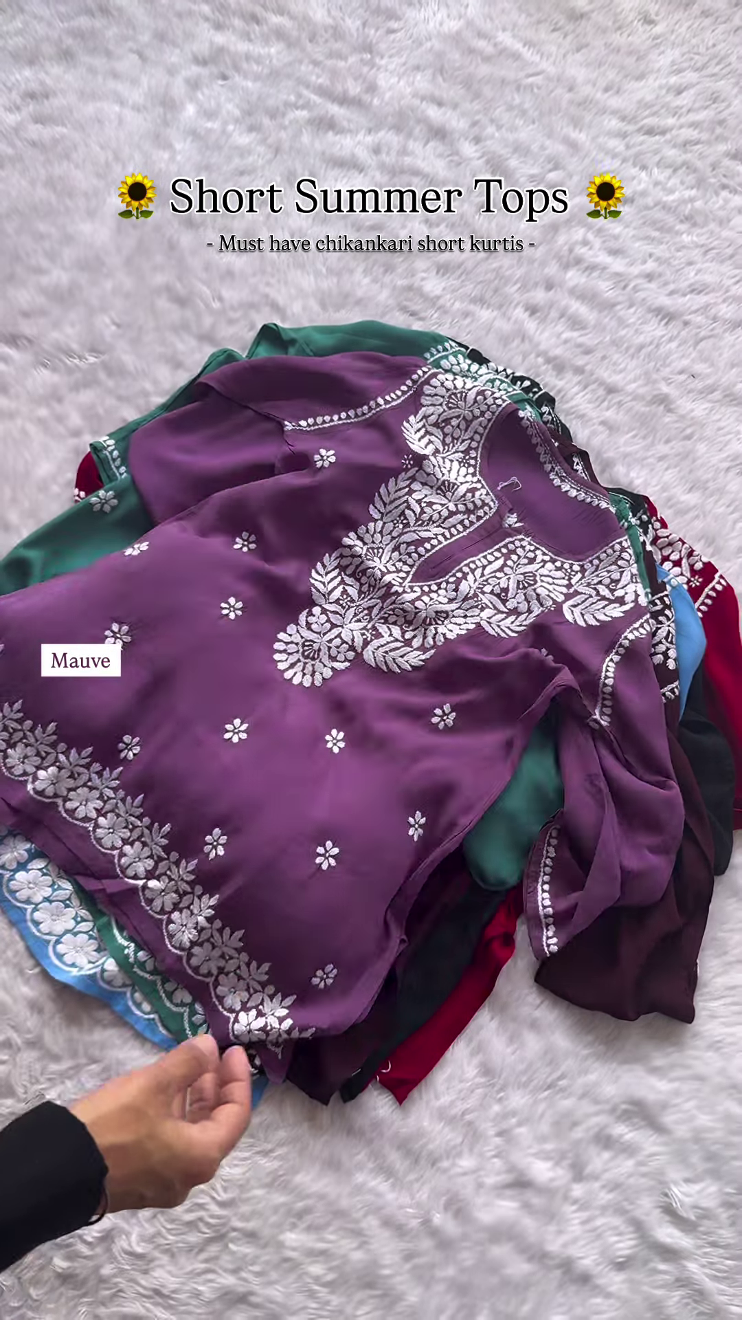 Chikankari Short Kurti – Breezy Summer Elegance - Image 5