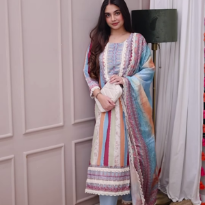 Pastel Elegance Printed Suit – A Timeless Statement