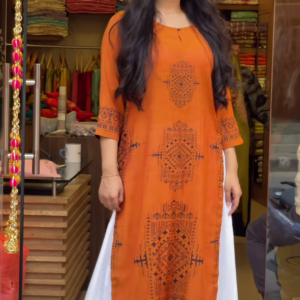 Boho-Chic Printed Kurti – Effortless Ethnic Charm