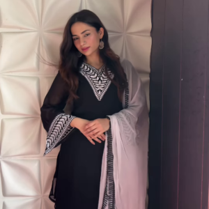 Black Elegance Embroidered Suit – A Timeless Statement