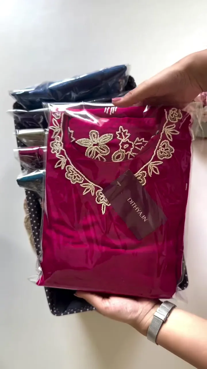 Embroidered Cotton Kurti Set – Elegant & Comfortable - Image 4