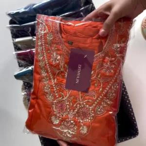 Embroidered Cotton Kurti Set – Elegant & Comfortable