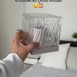 ✨ Title: Sunset in a Cube: Illuminate Your Space with Magic 🌇🧊