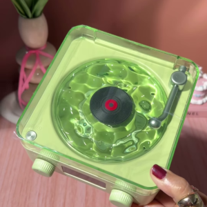 “Retro Vibes Meet Mesmerizing Light 🌈🎶”