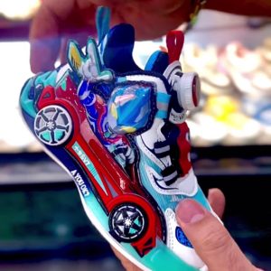 🚗 Kids' Cartoon Car Sneakers – Style Meets Fun! 🎨