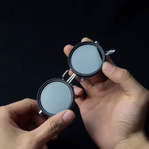 Vintage Flip-Up Round Sunglasses – Retro Steampunk Design with Dual-Lens Functionality, UV Protection & Adjustable Nose Pads